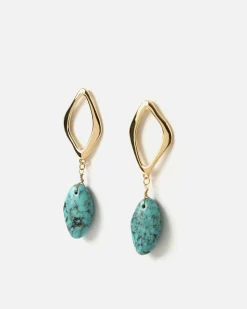 Misako Pendientes con piedra