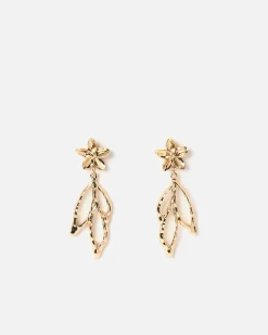 Misako Pendientes largo flor