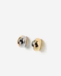 Misako Pendientes redondos bicolor