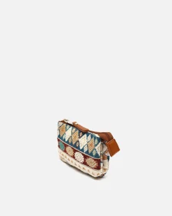 Misako Portamonedas con cierre de cremallera y estampado jacquard