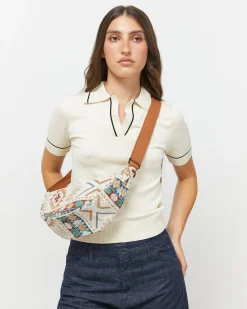 Misako Riñonera con estampado jacquard